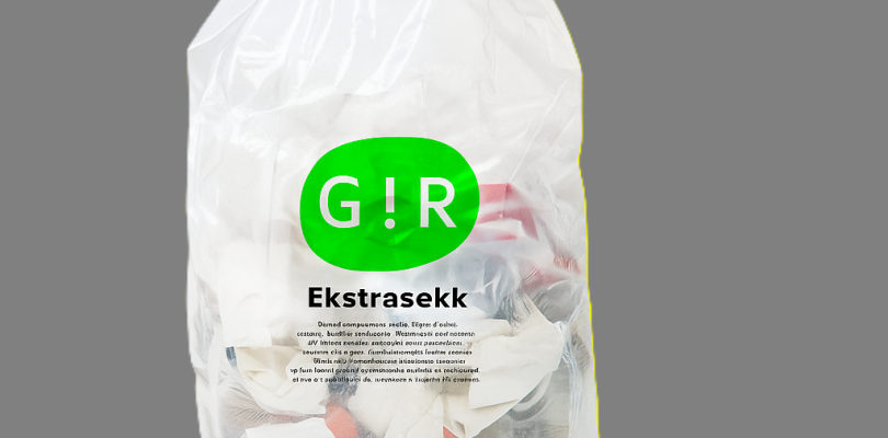 Ekstrasekk med G!R-logo